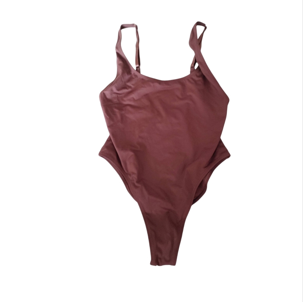 SKIMS Chocolate Brown One-Piece Swimsuit - Picture 14 of 15